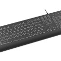 KRUX ERGO LINE wired black US keyboard