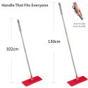 Flat Mop + Bucket + Telescopic Pole + 2 x Microfibre Pad 5.7L Floor Cleaning XXL Set Rotating Head