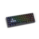 SAVIO Mechanical Keyboard BLACKOUT Blue (Outemu Blue), black