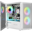Logic computer case Portos ARGB Mini USB 3.0, white