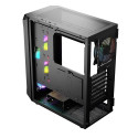 Logic arvutikorpus Portos ARGB Midi USB 3.0, must