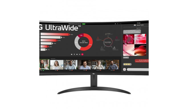 LG 34WR50QC-B computer monitor 86.4 cm (34") 3440 x 1440 pixels UltraWide Quad HD LCD Black