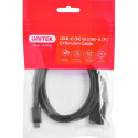 Cable adapter Unitek (C476BK-1M) USB-C (M) - USB-A (F) 10Gbps 60 W
