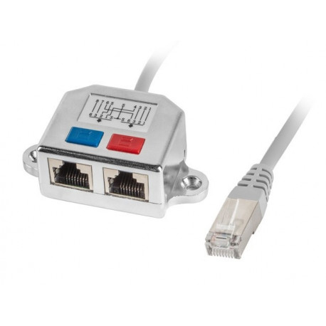 Lanberg adapter lan rj45/2x rj45 ftp jagaja ad-0026-s