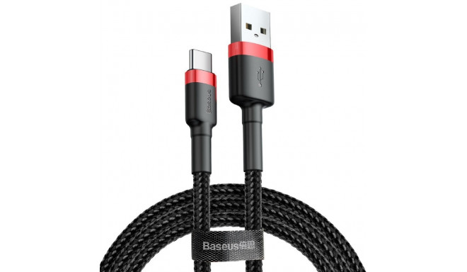 Baseus Cafule USB kaabel 2 m USB A USB C must, punane