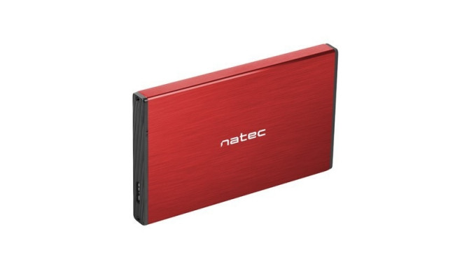 NATEC HDD ENCLOSURE RHINO GO (USB 3.0, 2.5", RED)