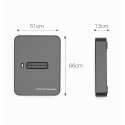 Gembird DD-U3M2 Desktop USB Type-C M.2 SATA & NVME SSD drive docking station, black