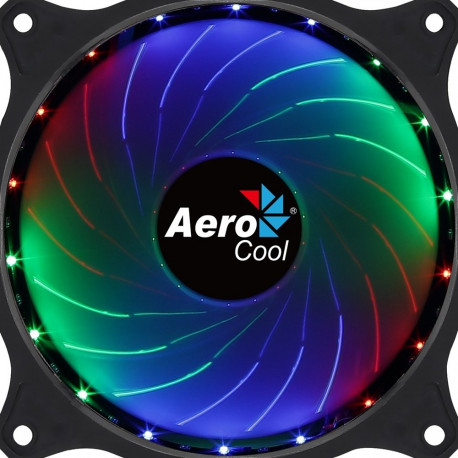Aerocool COSMO12FRGB PC Fan 12cm LED RGB Molex Connector Silent Black