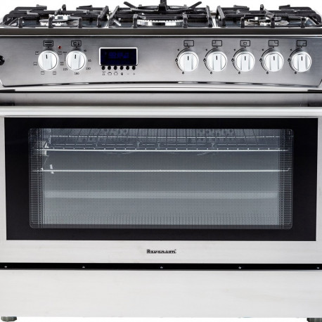Gas-electric Cooker Ravanson KWGE-K90 Cheff Modern (silver)