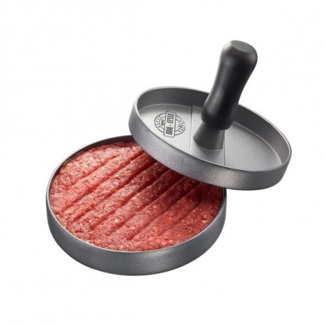 GEFU BBQ hamburger press Black, Grey Aluminium, Plastic
