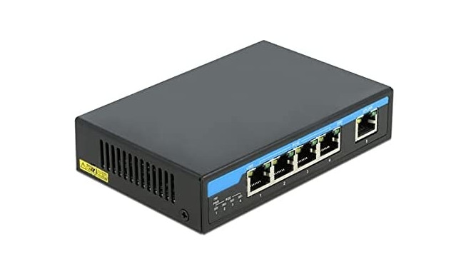 DeLOCK Giga Ethernet Switch 4P PoE + 1RJ45 - 87764