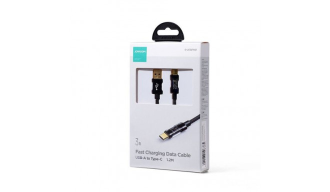 Joyroom USB - Type-C Data Cable, 3A, 1.2m, Black (S-UC027A12)