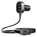 Joyroom Car Charger 5-in-1, U+U+U+U+U 31W, Black (JR-CL03)