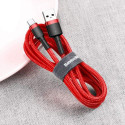 Baseus Type-C Cafule Cable 3A 0.5m Red + Red (CATKLF-A09)