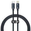 Baseus Type-C - Lightning cable, Crystal Shine Series Fast Charging Data Cable 20W 1.2m Black (CAJY0