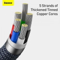 Baseus Type-C - Lightning cable, Crystal Shine Series Fast Charging Data Cable 20W 1.2m Black (CAJY0
