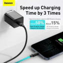 Baseus Travel Charger set Super Si 1C QC (With Simple Wisdom Cable Type-C to Lightning 1m) 20W EU Bl
