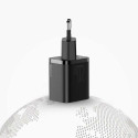 Baseus Travel Charger set Super Si 1C QC (With Simple Wisdom Cable Type-C to Lightning 1m) 20W EU Wh