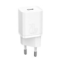 Baseus Travel Charger set Super Si 1C QC (With Simple Wisdom Cable Type-C to Lightning 1m) 20W EU Wh