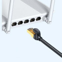 Baseus Network Cable High Speed (CAT7) of RJ45 (round cable) 10 Gbps 1.5m Black (WKJS010201)