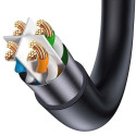 Baseus Network Cable High Speed (CAT7) of RJ45 (round cable) 10 Gbps 1.5m Black (WKJS010201)