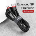 Baseus Micro USB Cafule Cable 1.5A 2m Red + Black (CAMKLF-C91)