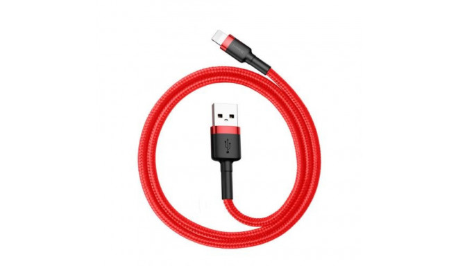 Baseus Lightning Cafule Cable 2.4A 0.5m Red + Red (CALKLF-A09)