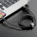 Baseus Lightning Cafule Cable, 2A, 3m Gray/Black (CALKLF-RG1)