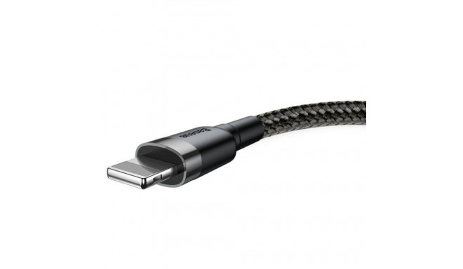 Baseus Lightning Cafule Cable 2.4A 0.5m Gray + Black (CALKLF-AG1)