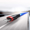 Baseus Lightning Cafule Cable 2.4A 0.5m Red + Red (CALKLF-A09)