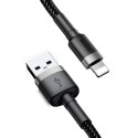 Baseus Lightning Cafule Cable 2.4A 0.5m Gray + Black (CALKLF-AG1)