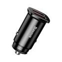 Baseus Car Charger Square metal A + A 30W Dual QC3.0 (SCP.AFC) Black (CCALL-DS01)