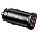 Baseus Car Charger Square metal A + A 30W Dual QC3.0 (SCP.AFC) Black (CCALL-DS01)