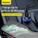 Baseus Car Charger Set Particular Digital Display PPS QC U+C (60W C+C cable 1m) 45W Black TZCCKX-0G