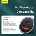 Baseus Car Charger Golden Contactor Pro Dual Quick Charger U+C, PD 3.0, QC 4+, SCP FCP AFC (with USB