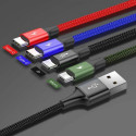 Baseus Cable Fast 4-in-1 For Lightning + Type-C(2) + Micro 3.5A 1.2m Black (CA1T4-B01)