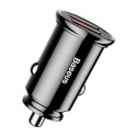 Baseus Car Charger Circular Plastic A+A Dual Quick Charge 3.0 30W Black (CCALL-YD01)