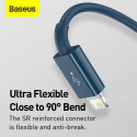 Baseus Cable Superior Series 3-in-1 Fast Charging Data Cable USB to M+L+C 3.5A 1.5m Blue (CAMLTYS-03