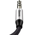 Baseus Audio Yiven M30 Cable 1M Silver/Black (CAM30-BS1)