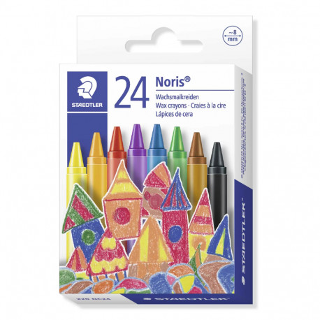Wax crayon 8mm 24pcs.box