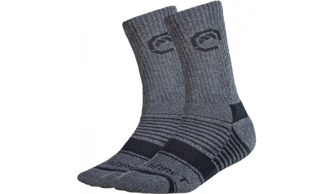 VALLERRET MERINO WOOL CREW SOCK - GREY WINTER (SIZE 36-40)