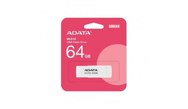 ADATA UC310 USB flash drive 64 GB USB Type-A 3.2 Gen 1 (3.1 Gen 1) White