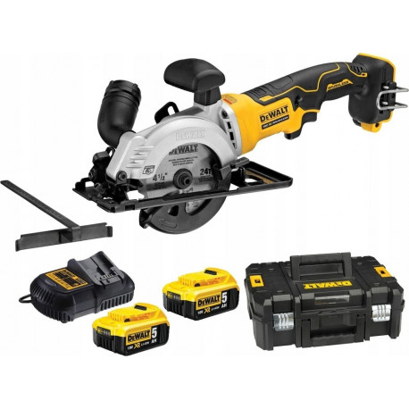 DEWALT 18V ketassaag DCS571P2 115mm 2x5.0Ah TSTAK