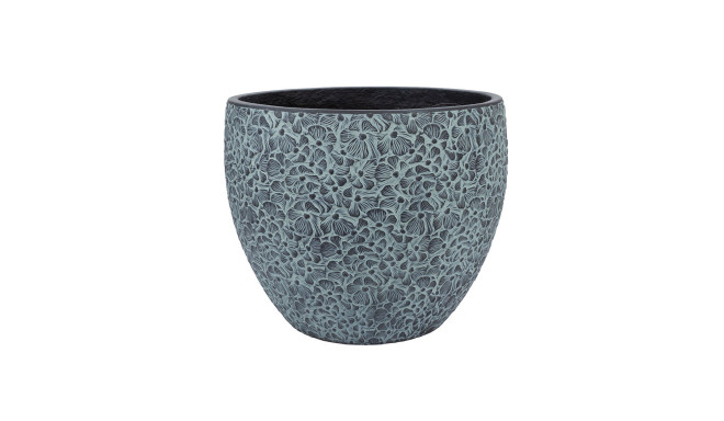 Plant holder FLORA D37xH30cm, black/grey