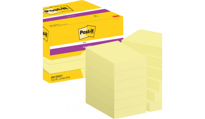 Note paper 51x76mm POST-IT canary yellow 12x100 sheets