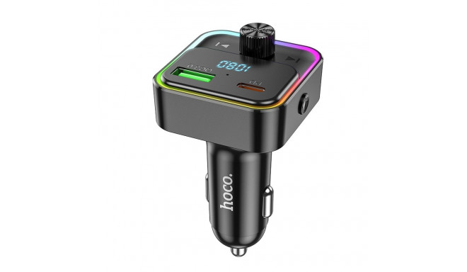 HOCO car charger Bravery PD30W QC3.0 + transmitter FM Bluetooth E81 black