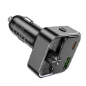 HOCO car charger Bravery PD30W QC3.0 + transmitter FM Bluetooth E81 black
