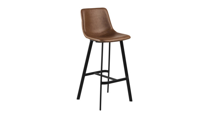 Baaritool madal OREGON, retro brandy PU, 43,5x50xH91,5cm