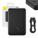 Akupank juhtmevaba laadimisega + USB-C pesaga, 10.000 mAh, 20W, MagSafe, must, Magnetic Mini, Baseus