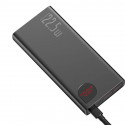 Akupank 2x USB + USB-C pesaga, 20.000 mAh, 22.5W, metallist korpus, must, Baseus